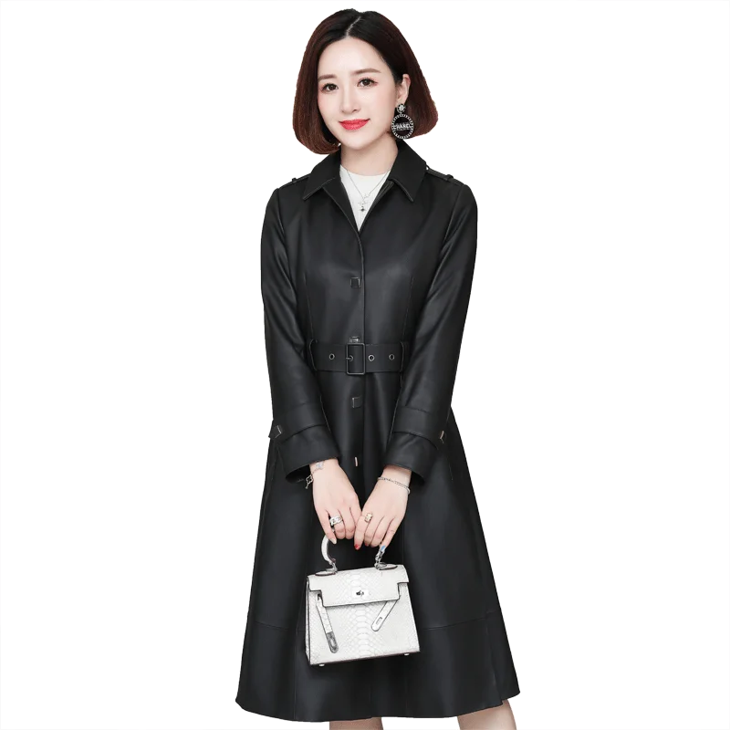 Haining leather clothing women's middle and long model 2020 spring and autumn new slim sheep skin single leather windbreaker fur
Haining leather clothing women's middle and long model 2020 spring and autumn new slim sheep skin single leather windbreaker fur