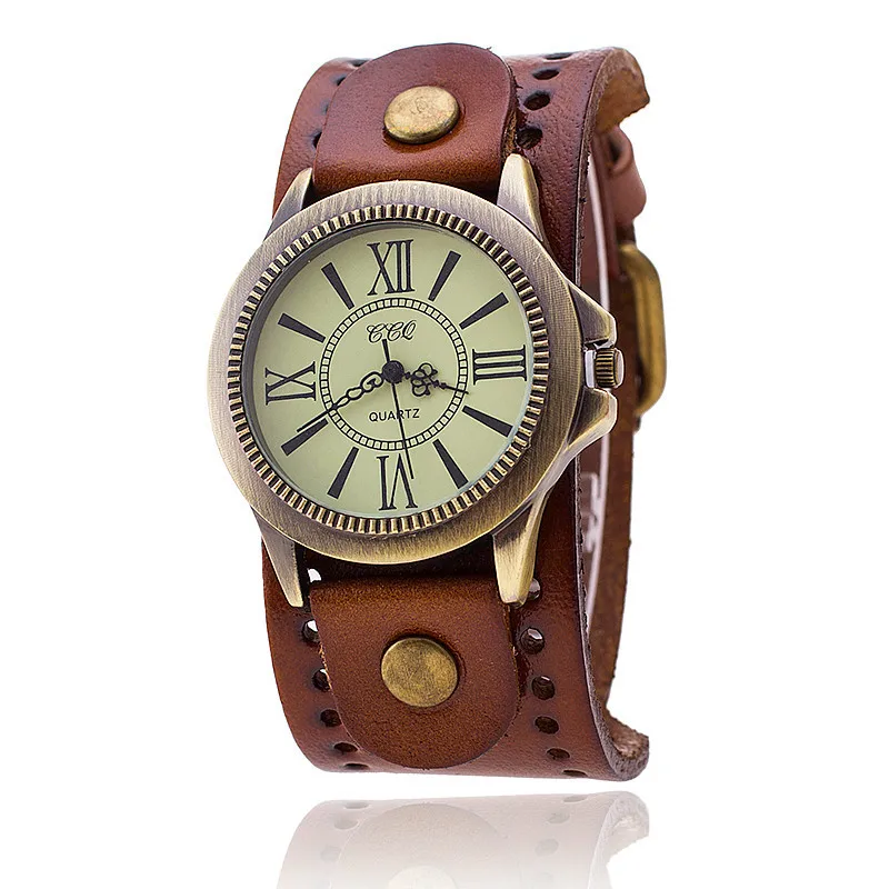 Vintage Male Wrist Watch Casual Brown Cowhide Strap Copper Dial Roman Numerals men's Quartz Watches Men Quartz Wristwatches Gift
Vintage Male Wrist Watch Casual Brown Cowhide Strap Copper Dial Roman Numerals men's Quartz Watches Men Quartz Wristwatches Gift
