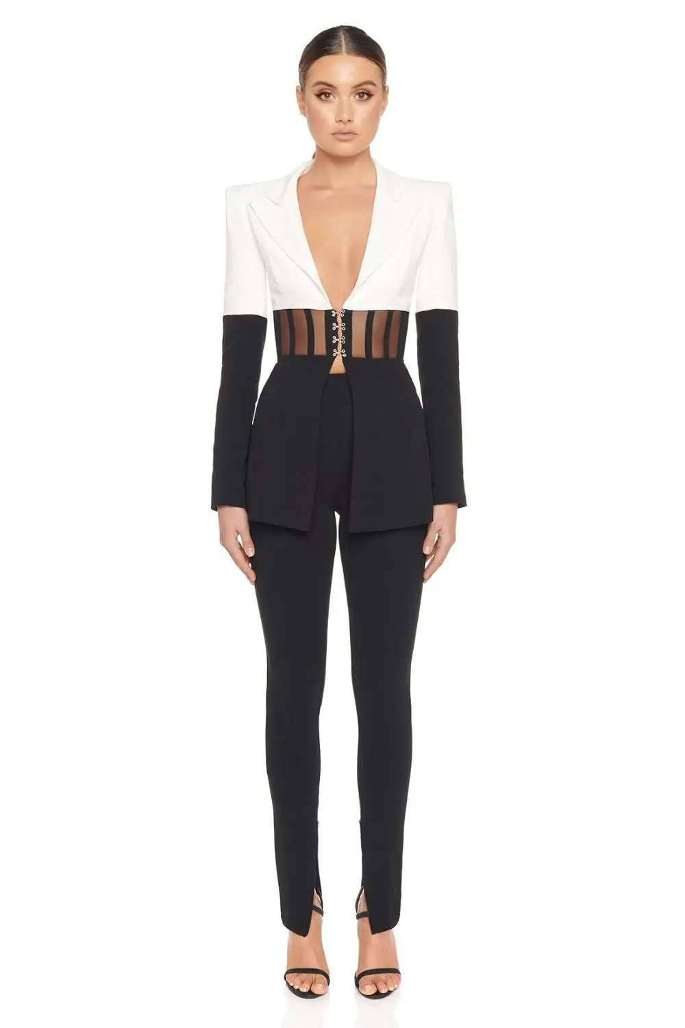 Babatique Fashion Sexy Women Long Sleeve Patchwork Black White Two Piece Set 2021 Celebrity Designer High Street Women's Set
Babatique Fashion Sexy Women Long Sleeve Patchwork Black White Two Piece Set 2021 Celebrity Designer High Street Women's Set
