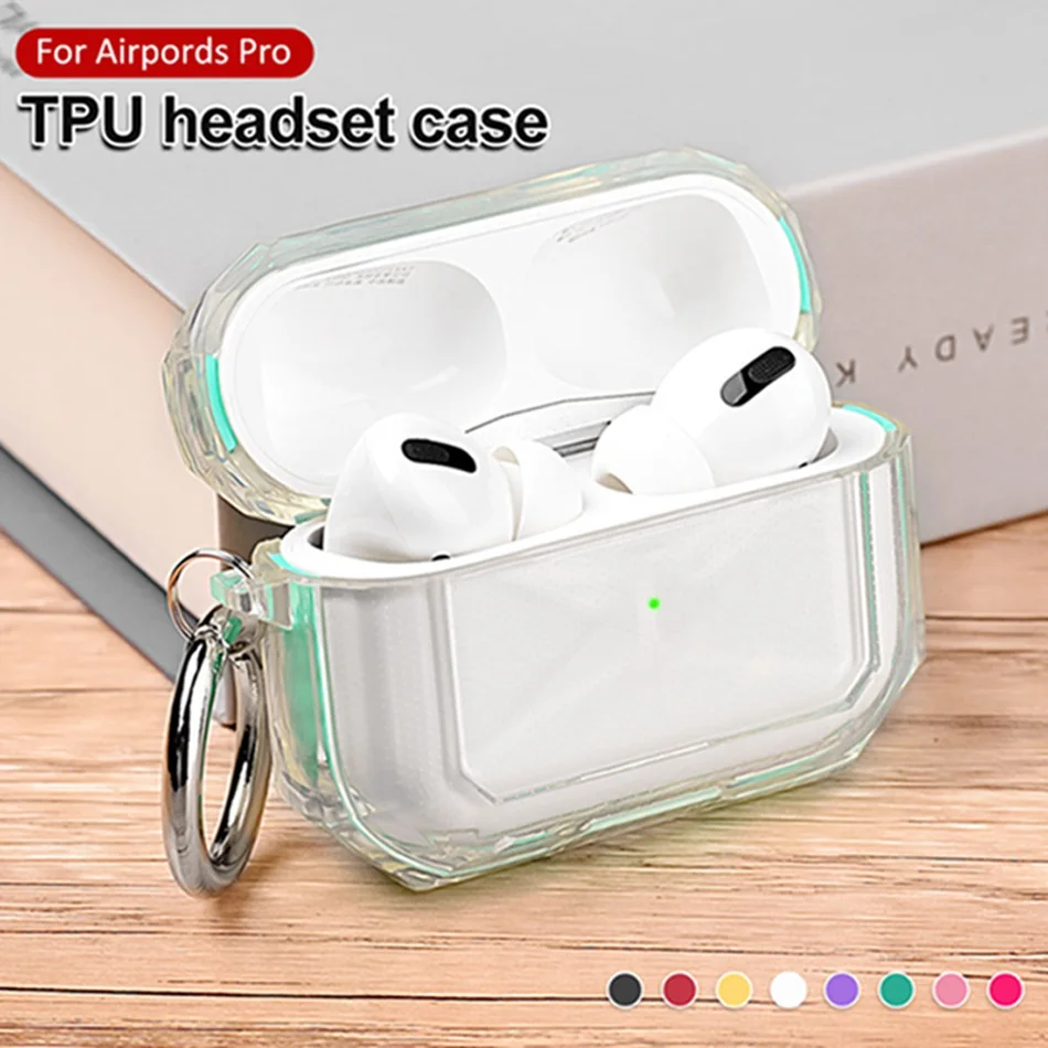 Hard Clear Earphone Case for AirPods Pro Case Transparent Protecte Cover for Apple Air Pods 1 2 Pro Case Anti-Fall with Keychain
Hard Clear Earphone Case for AirPods Pro Case Transparent Protecte Cover for Apple Air Pods 1 2 Pro Case Anti-Fall with Keychain