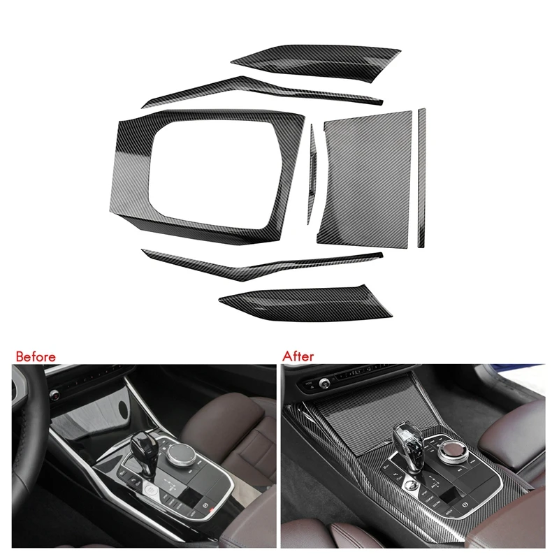 8Pcs Carbon Fiber Central Gear Panel Control Panel Decal Car Interior Modification for BMW 3 Series G20 G28 2019-2021
8Pcs Carbon Fiber Central Gear Panel Control Panel Decal Car Interior Modification for BMW 3 Series G20 G28 2019-2021
