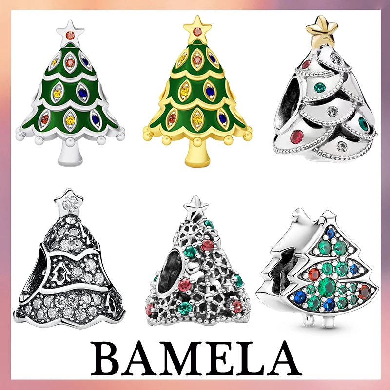 BAMELA 925 Sterling Silver Colorful Christmas Tree Charms Gift Zircon Beads DIY For Original Pandora Bracelet Jewelry For Women
BAMELA 925 Sterling Silver Colorful Christmas Tree Charms Gift Zircon Beads DIY For Original Pandora Bracelet Jewelry For Women