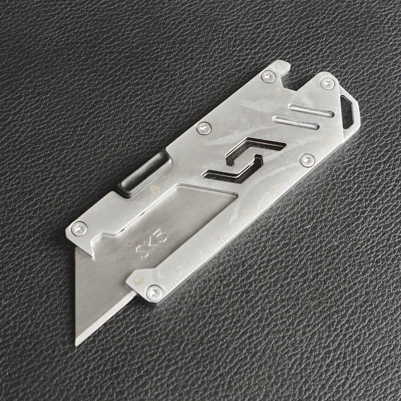 5/Color New Multi Function Portable Courier Knives Student Manual Opener Key chain Utility Wallpaper Parcel Knife Paper Cutter |