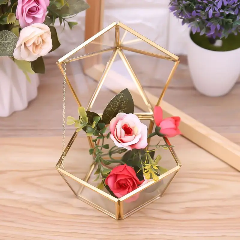 ANGELADY 1PC Jewelry Display Case Vintage Decorative Geometric Window Box Storage Pentagon Shape Clear Glass Brass Carrying Box
ANGELADY 1PC Jewelry Display Case Vintage Decorative Geometric Window Box Storage Pentagon Shape Clear Glass Brass Carrying Box