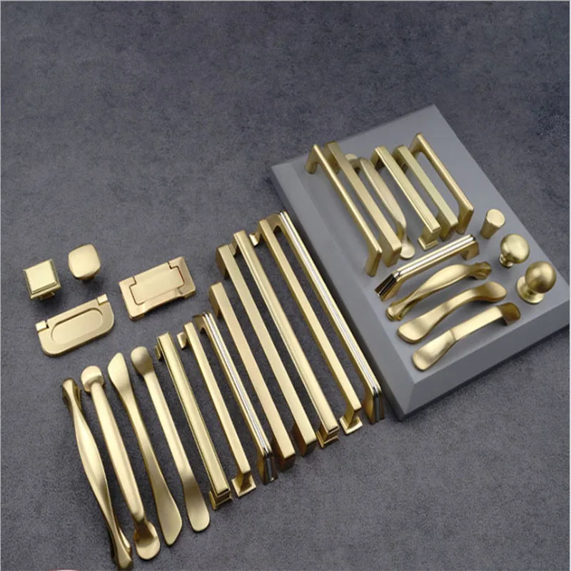 Modern Door Knobs and Handles For Interior Doors Golden Furniture Cabinets Drawers Aluminium Alloy Kitchen Cupboard Handles Pull
Modern Door Knobs and Handles For Interior Doors Golden Furniture Cabinets Drawers Aluminium Alloy Kitchen Cupboard Handles Pull