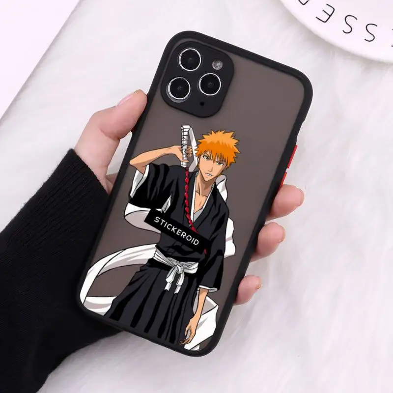 Japanese Anime Bleach Phone Cases Matte Transparent for iPhone 7 8 11 12 s mini pro X XS XR MAX Plus cover funda
Japanese Anime Bleach Phone Cases Matte Transparent for iPhone 7 8 11 12 s mini pro X XS XR MAX Plus cover funda