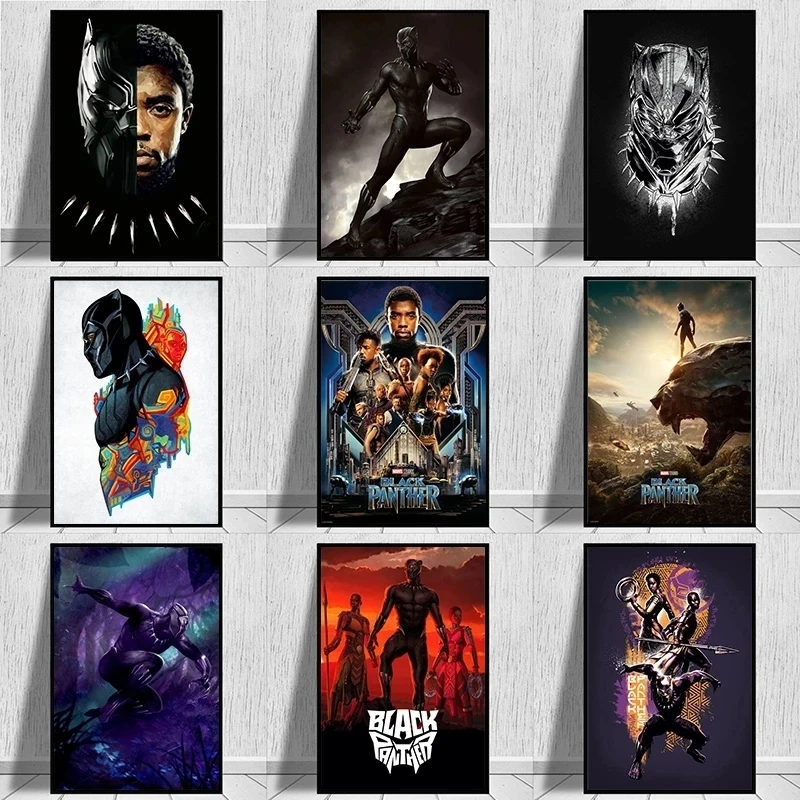 Home Decor Movie Black Panther Canvas Painting Marvel Superhero Posters Modern Prints Pop It Wall Art Picture for Living Room
Home Decor Movie Black Panther Canvas Painting Marvel Superhero Posters Modern Prints Pop It Wall Art Picture for Living Room
