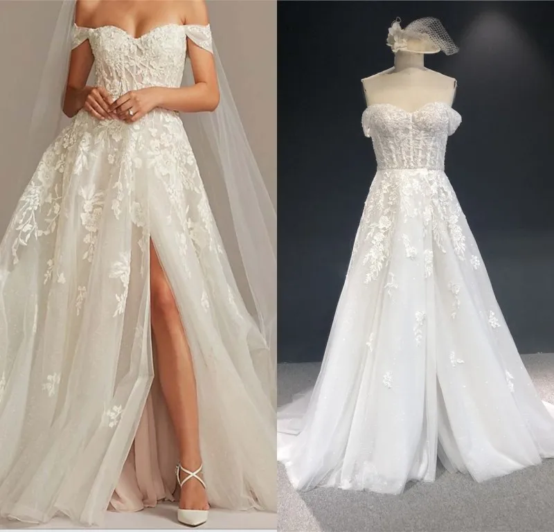 Vestido De Novia 2021 New High Quality Customized Ivory Sweetheart Lace with Beads A-line Open Fork Floor Length Wedding Dress
Vestido De Novia 2021 New High Quality Customized Ivory Sweetheart Lace with Beads A-line Open Fork Floor Length Wedding Dress