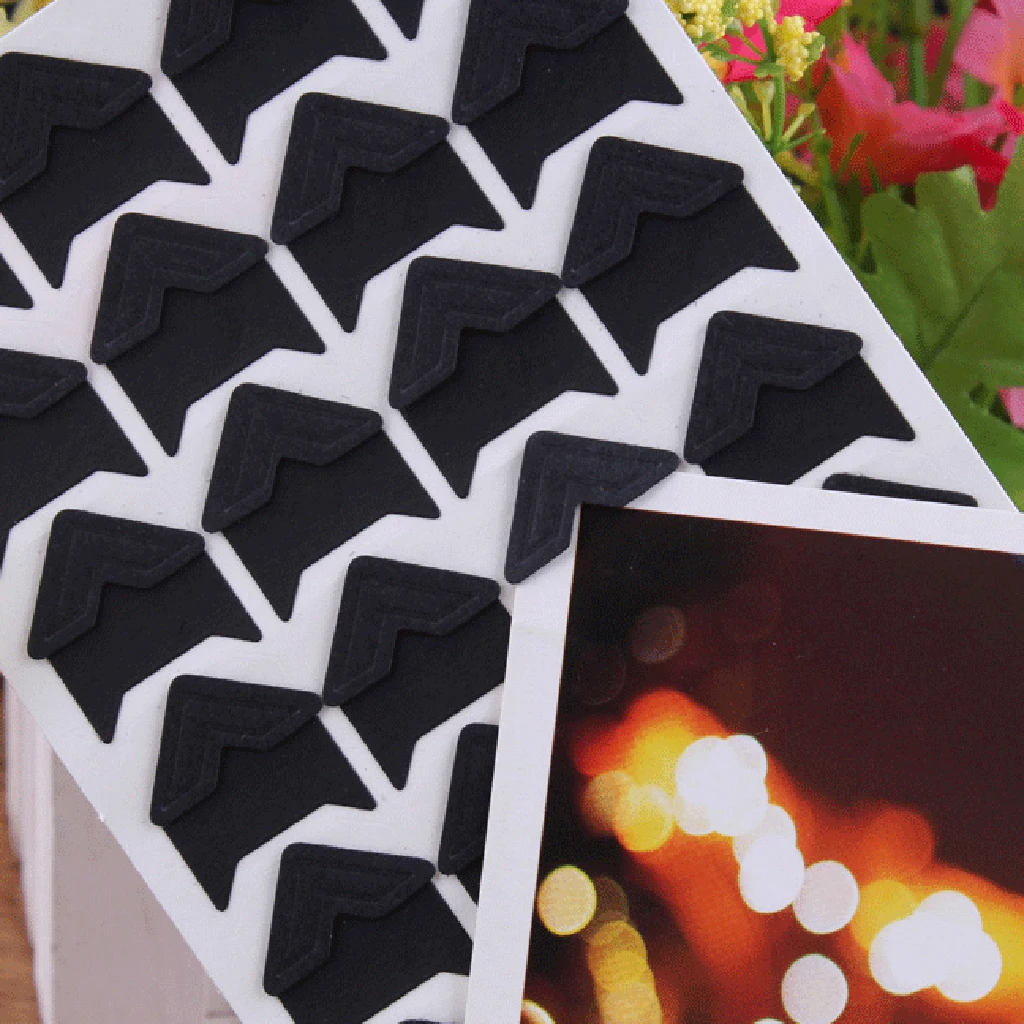 120Pcs Adhesive Album Diary Photos Corner Stickers DIY Scrapbooking Black
120Pcs Adhesive Album Diary Photos Corner Stickers DIY Scrapbooking Black