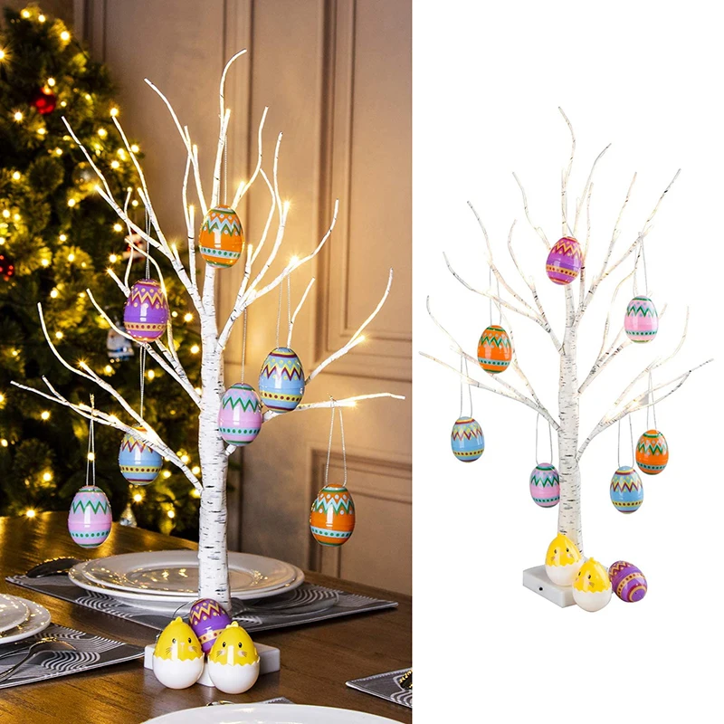 60cm Easter Decor LED Birch Tree Light Easter Eggs Hanging Ornaments Tree Easter Party Supplies Easter Decorations for Home
60cm Easter Decor LED Birch Tree Light Easter Eggs Hanging Ornaments Tree Easter Party Supplies Easter Decorations for Home