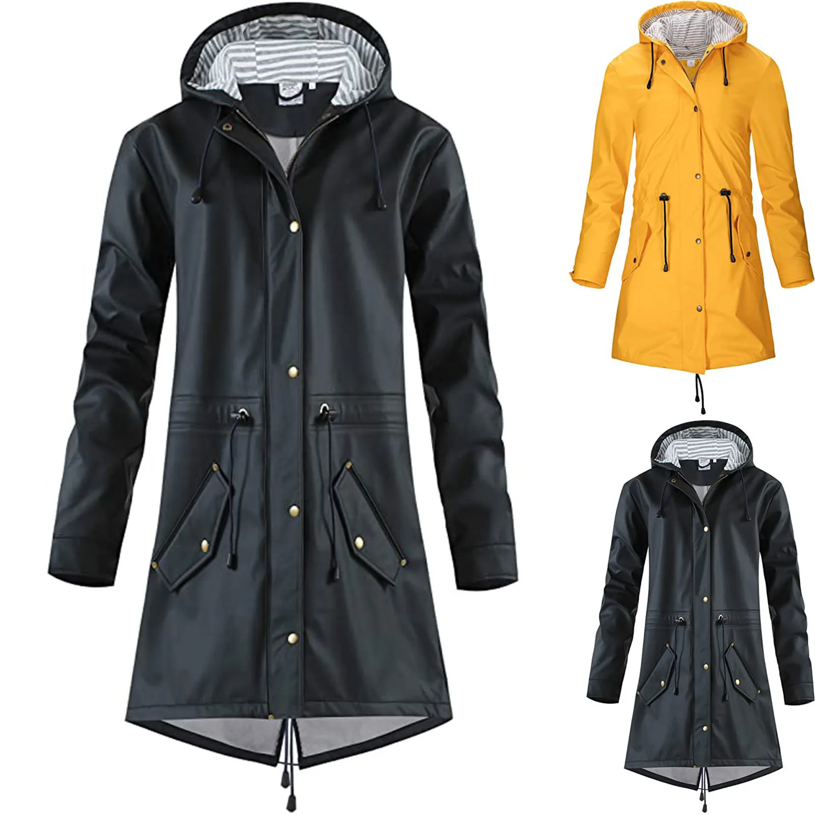 Trench Women Men Jacket Outdoor Hooded Raincoat Windproof Zipper Windbreaker Coat Casaco Feminino Ветровка Женская
Trench Women Men Jacket Outdoor Hooded Raincoat Windproof Zipper Windbreaker Coat Casaco Feminino Ветровка Женская