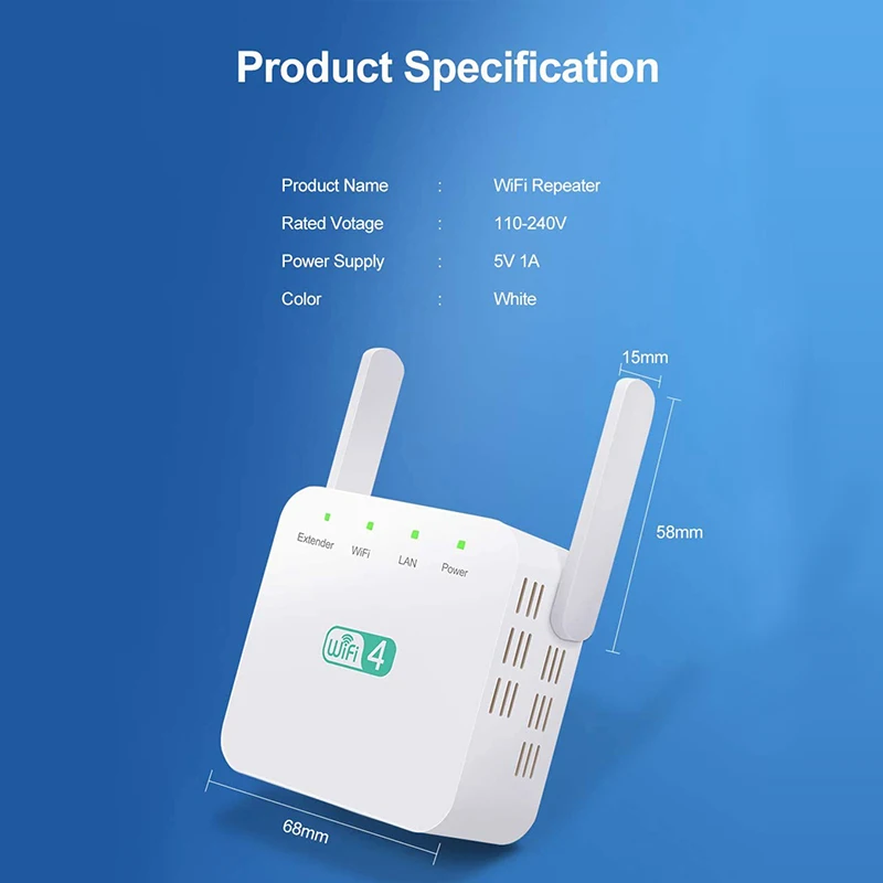5Ghz Wireless WiFi Repeater 1200Mbps Router Wifi Booster 2.4G Wifi Long Range Extender 5G Wi-Fi Signal Amplifier Repeater Wifi
5Ghz Wireless WiFi Repeater 1200Mbps Router Wifi Booster 2.4G Wifi Long Range Extender 5G Wi-Fi Signal Amplifier Repeater Wifi