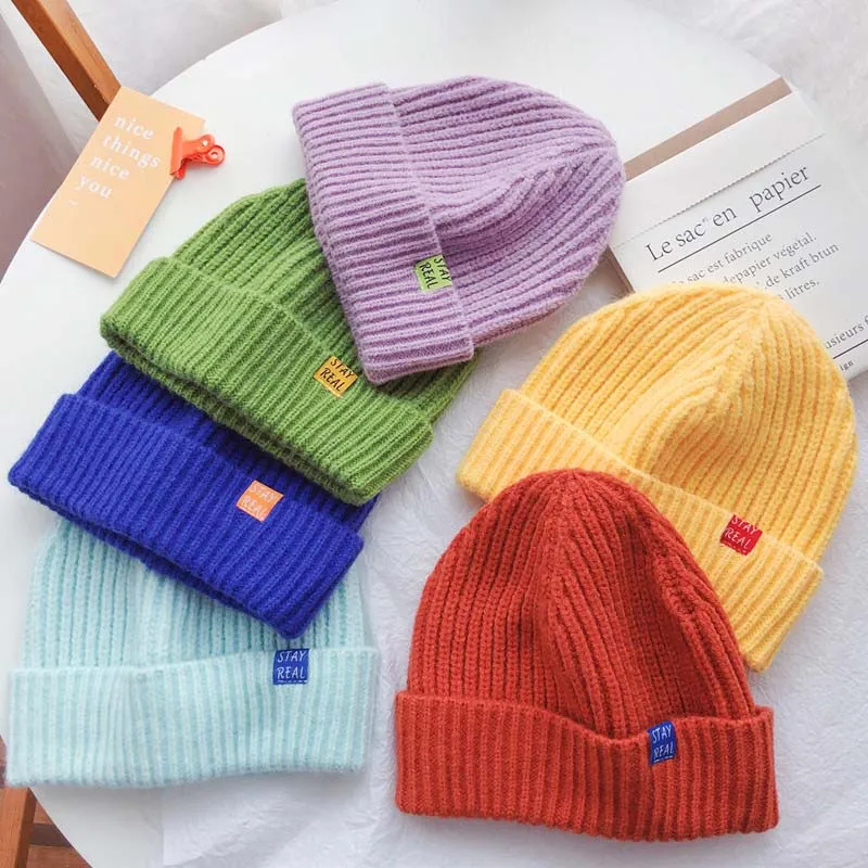 1PCS Autumn Winter Baby Knitted Hats Kids Girls Boys Candy Color Beanies Caps Warm Soft Casual Hats for Children
1PCS Autumn Winter Baby Knitted Hats Kids Girls Boys Candy Color Beanies Caps Warm Soft Casual Hats for Children
