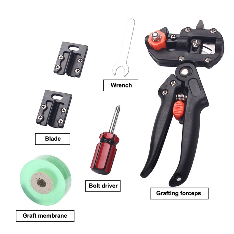 Garden Grafting Tool Suite Farming Pruning Shears Scissor Fruit Tree Vaccination Secateurs Pruning Gardening Tool and Equipment
Garden Grafting Tool Suite Farming Pruning Shears Scissor Fruit Tree Vaccination Secateurs Pruning Gardening Tool and Equipment