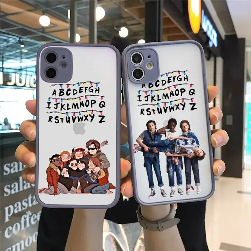 Stranger Things Christmas Lights Phone Case For iPhone 13 12 11 Mini Pro XR XS Max 7 8 Plus X Matte transparent Gray Back Cover
Stranger Things Christmas Lights Phone Case For iPhone 13 12 11 Mini Pro XR XS Max 7 8 Plus X Matte transparent Gray Back Cover