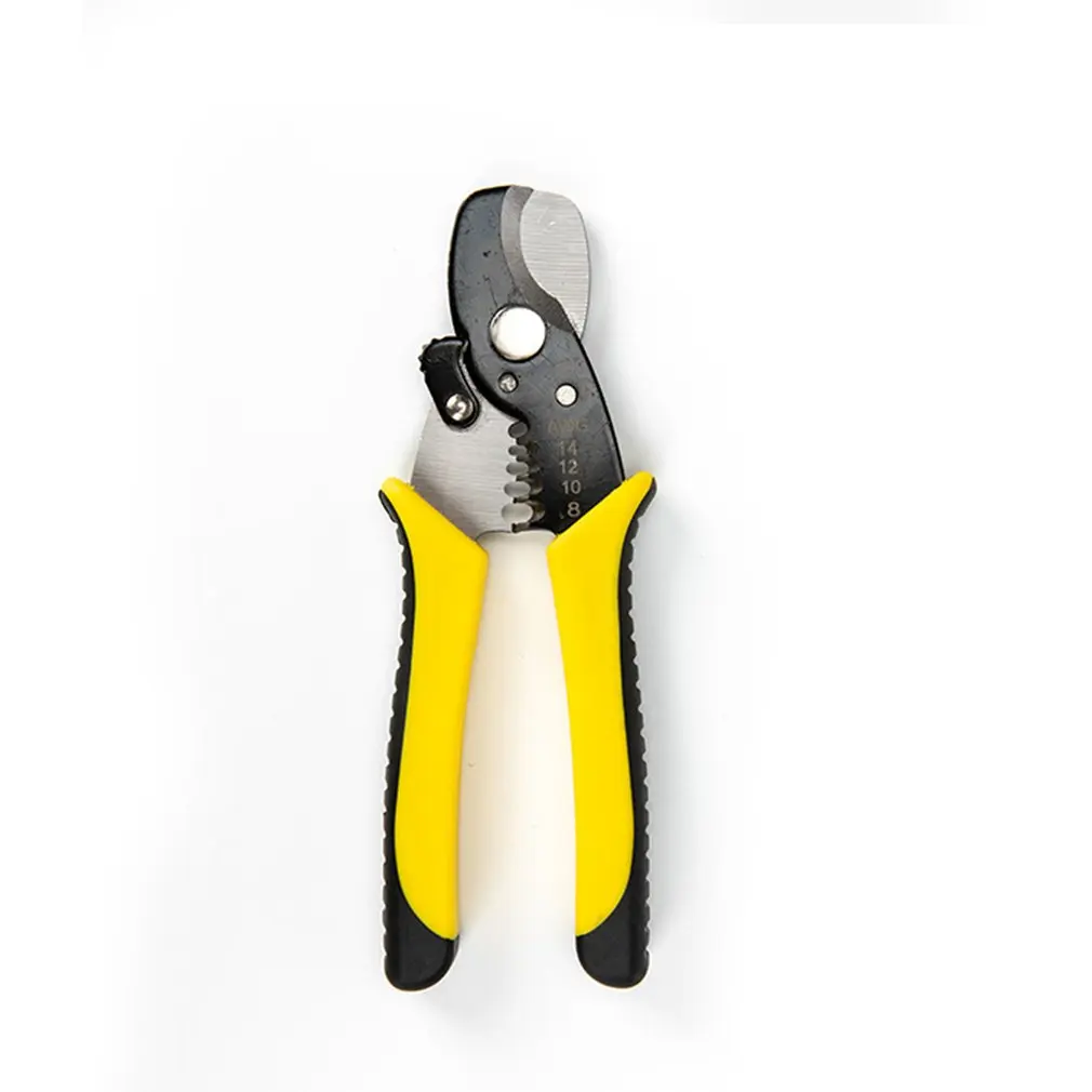 

Coaxial Cable Bolt Cutters Wire Cutters Manual Electric Tools Wire Stripper Pliers Cable Cutters Yellow