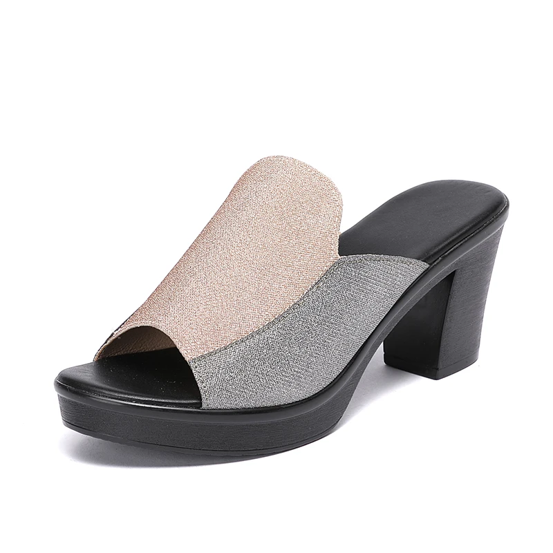 akexiya Women's Slippers 2021 Summer Middle-aged Thick Heel 8cm High Heels Fashion Women Shoes Woman Sandals Zapatos De Mujer
akexiya Women's Slippers 2021 Summer Middle-aged Thick Heel 8cm High Heels Fashion Women Shoes Woman Sandals Zapatos De Mujer