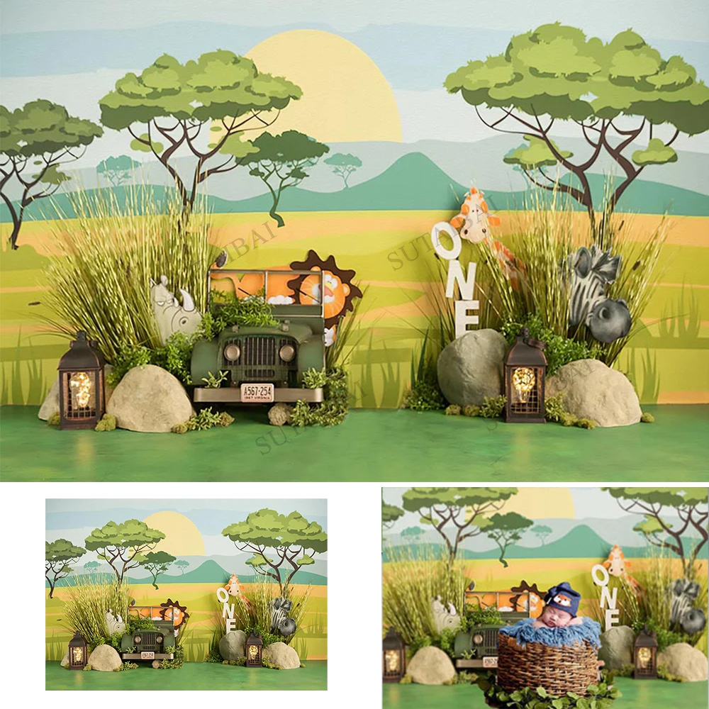 Jungle Wild Animal Car Spring Backdrops Photography Newborn Baby Shower Photocall Photophone Photo Background For Photo Studio
Jungle Wild Animal Car Spring Backdrops Photography Newborn Baby Shower Photocall Photophone Photo Background For Photo Studio