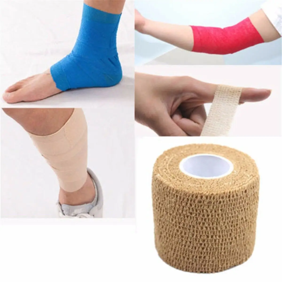 10pcs 5cm width Self Adhesive Elastic Bandage Gauze Rolls Nonwoven Fabric Elastic Bandage Adherent Tape First Aid Medical Wrap
10pcs 5cm width Self Adhesive Elastic Bandage Gauze Rolls Nonwoven Fabric Elastic Bandage Adherent Tape First Aid Medical Wrap