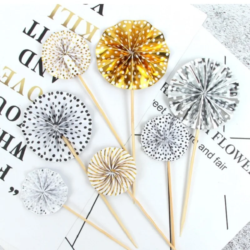 4Pcs/batch Mini Paper Fan-shaped Cake Topper Cake Topper Child Birthday Party Cake Decoration Wedding Accessories Jewelry
4Pcs/batch Mini Paper Fan-shaped Cake Topper Cake Topper Child Birthday Party Cake Decoration Wedding Accessories Jewelry