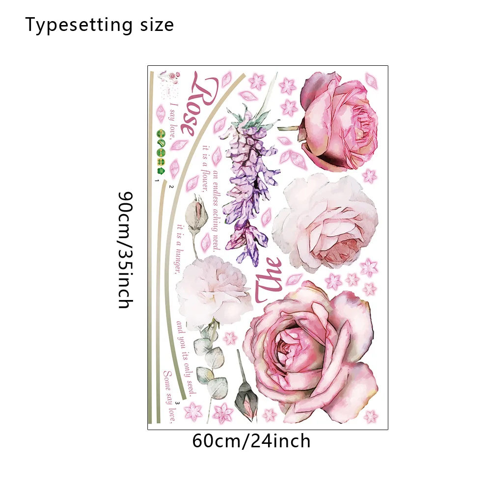 Rose Flowers Eco-friendly Vinyl Bedroom Living Room Removable Window Wall Stickers Decoration Art Decals Murals Wall Poster
Rose Flowers Eco-friendly Vinyl Bedroom Living Room Removable Window Wall Stickers Decoration Art Decals Murals Wall Poster