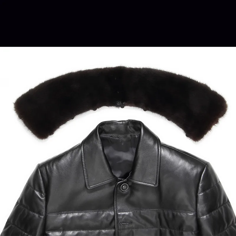 Duck Thick Genuine Down Jacket Men Real Mink Fur Collar Coat Mens Sheepskin Leather Jackets1302 MY829
Duck Thick Genuine Down Jacket Men Real Mink Fur Collar Coat Mens Sheepskin Leather Jackets1302 MY829