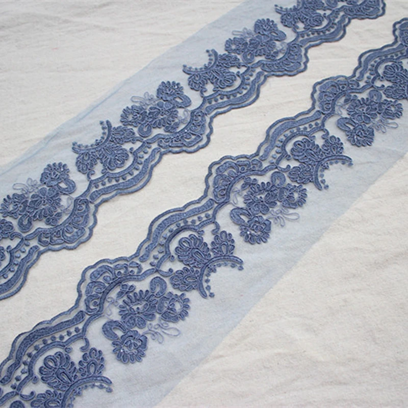 11Meters Exquisite Vintage Flower Blue Lace Trim Embroidered Mesh Applique Patch for Scarpbooking, DIY Handmade Trim Laces
11Meters Exquisite Vintage Flower Blue Lace Trim Embroidered Mesh Applique Patch for Scarpbooking, DIY Handmade Trim Laces