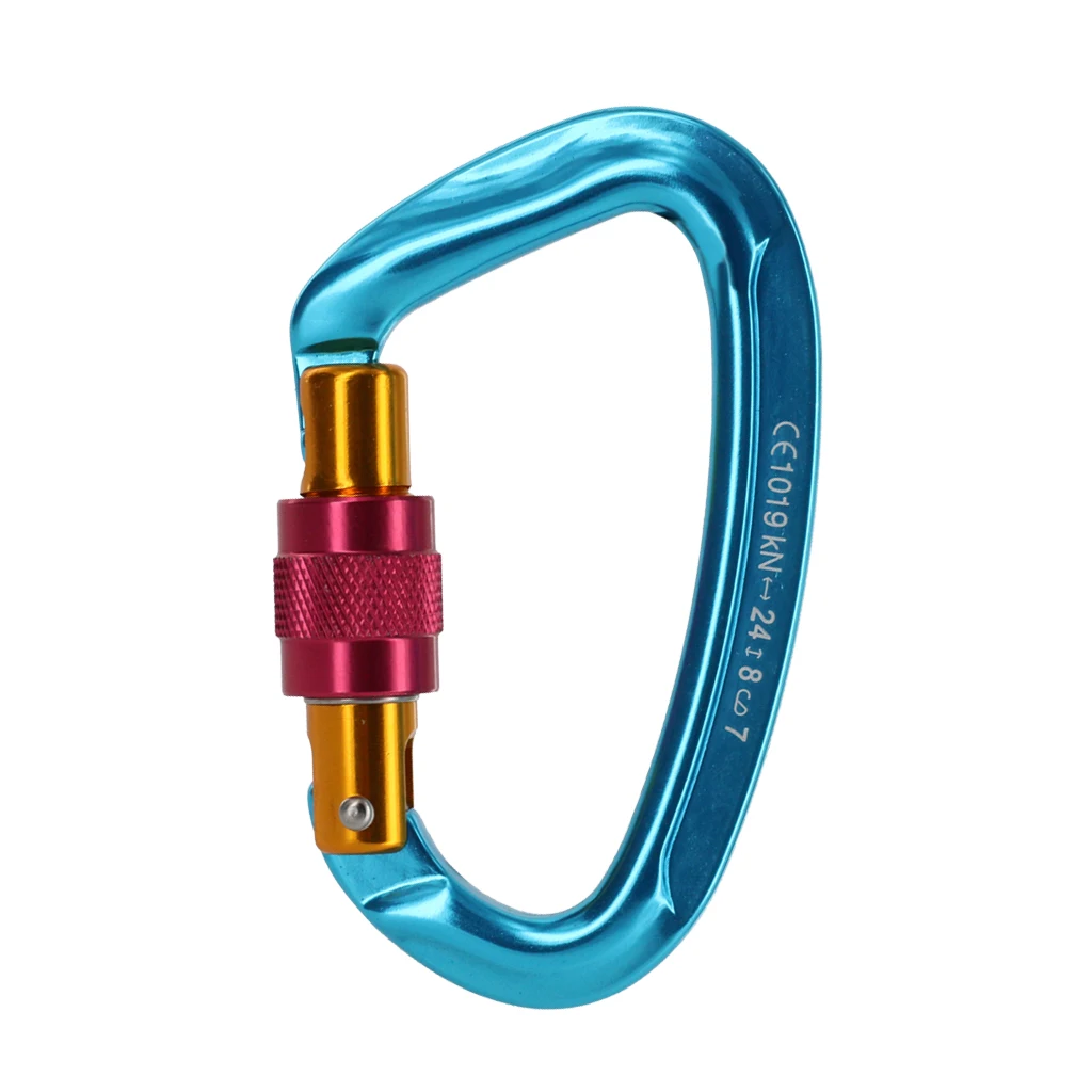 1 Pcs 24KN Outdoor D-Shape Mountaineering Rock Climbing Hiking Screw Lock Carabiner Buckle Climbing Accessories
1 Pcs 24KN Outdoor D-Shape Mountaineering Rock Climbing Hiking Screw Lock Carabiner Buckle Climbing Accessories