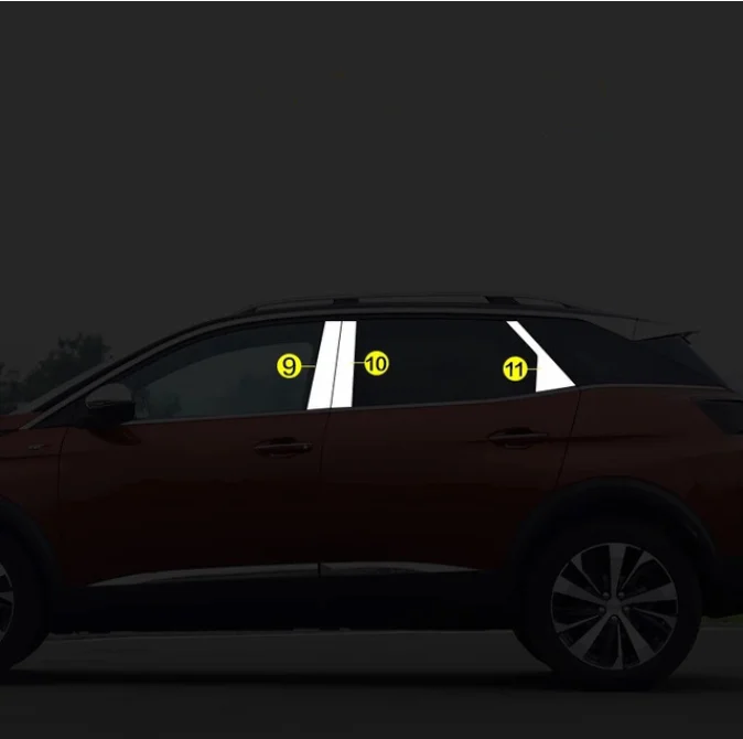 Car styling high quality stainless steel window trims decoration pillar middle column trims For Peugeot 4008
Car styling high quality stainless steel window trims decoration pillar middle column trims For Peugeot 4008