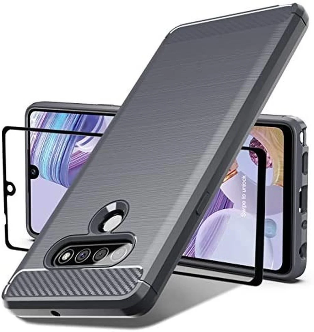 For LG Stylo 6 Case With Tempered Glass Screen Protector Shock-Absorption Slim Fit Flexible TPU Case Brushed Soft Rubber Case
For LG Stylo 6 Case With Tempered Glass Screen Protector Shock-Absorption Slim Fit Flexible TPU Case Brushed Soft Rubber Case