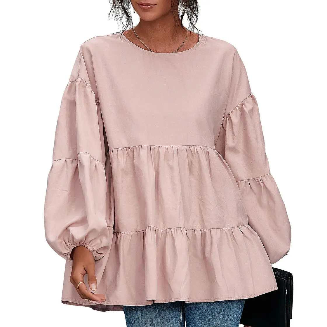 Big Lantern Sleeve Blouse Tops 2021 Women Spring Autumn Casual O Neck Shirts Office Work Blouse Solid Color Vintage Blouse Shirt
Big Lantern Sleeve Blouse Tops 2021 Women Spring Autumn Casual O Neck Shirts Office Work Blouse Solid Color Vintage Blouse Shirt