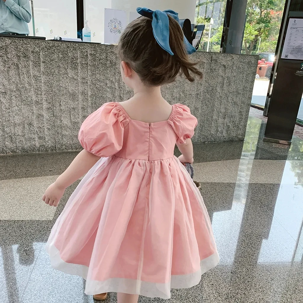 baby Girls sweet cotton dress summer new solid princess dress children's bubble sleeve long baby kids girls yarn dresses P4 469
baby Girls sweet cotton dress summer new solid princess dress children's bubble sleeve long baby kids girls yarn dresses P4 469