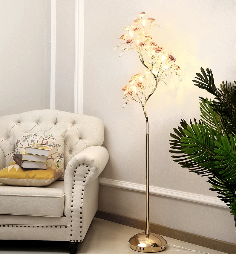 Living room vertical floor lamp simple and modern bedroom study Nordic European ceramic crystal led lamps
Living room vertical floor lamp simple and modern bedroom study Nordic European ceramic crystal led lamps