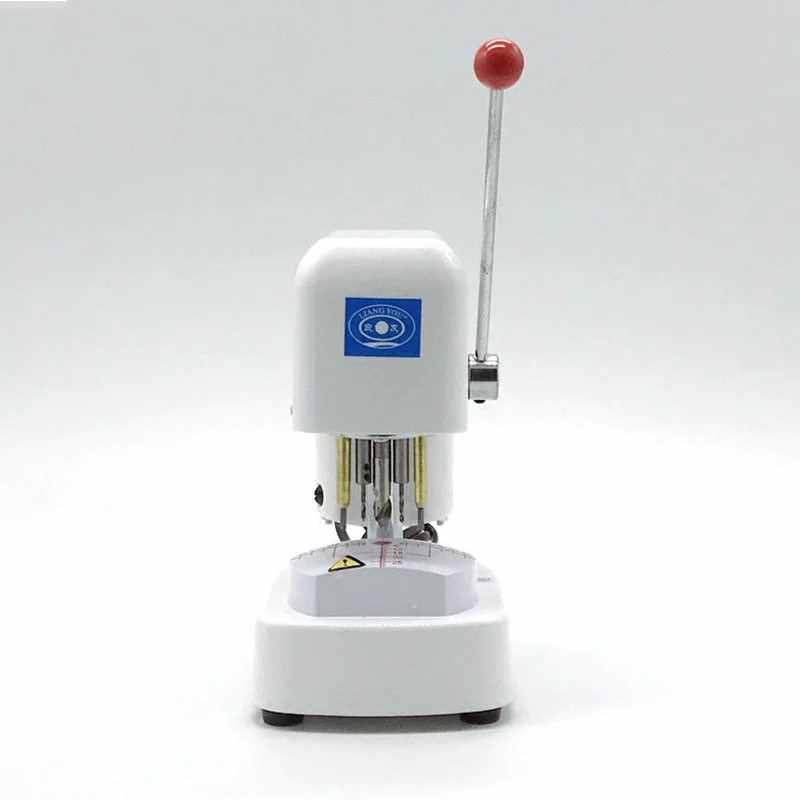 Mirror modeling machine glasses equipment instrument lens template punch trigger three eye drilling machine three-hole mechanism
Mirror modeling machine glasses equipment instrument lens template punch trigger three eye drilling machine three-hole mechanism