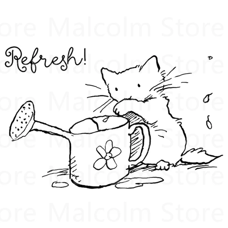 Animal Cat Watering Can Pattern Metal Cutting Dies And Clear Stamps Set For DIY Scrapbooking Decoration Craft 2021 New Arrival
Animal Cat Watering Can Pattern Metal Cutting Dies And Clear Stamps Set For DIY Scrapbooking Decoration Craft 2021 New Arrival