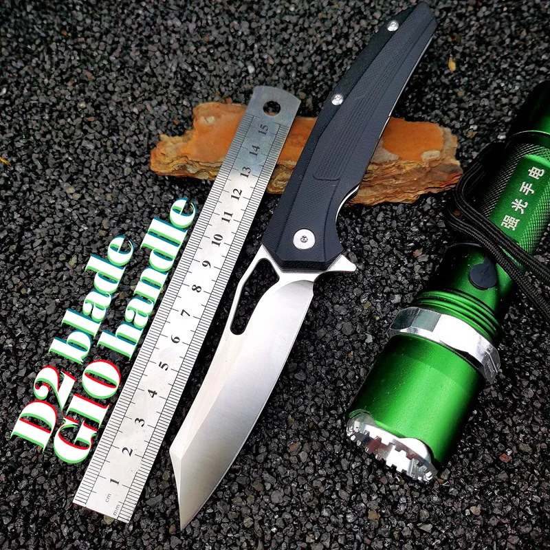 Hysenss Folding Knife D2 Steel Blade G10 Anti Skid Handle Hunting Self Defense Military Tactical Jungle Survival Jackknifes
Hysenss Folding Knife D2 Steel Blade G10 Anti Skid Handle Hunting Self Defense Military Tactical Jungle Survival Jackknifes