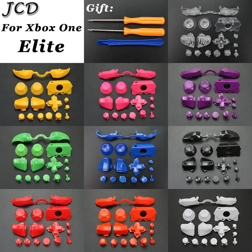 JCD Bumper Triggers Buttons Replacement Full Set D-pad LB RB LT RT Buttons + T8H&T6 Tools For XBOX ONE Elite Controller 
JCD Bumper Triggers Buttons Replacement Full Set D-pad LB RB LT RT Buttons + T8H&T6 Tools For XBOX ONE Elite Controller