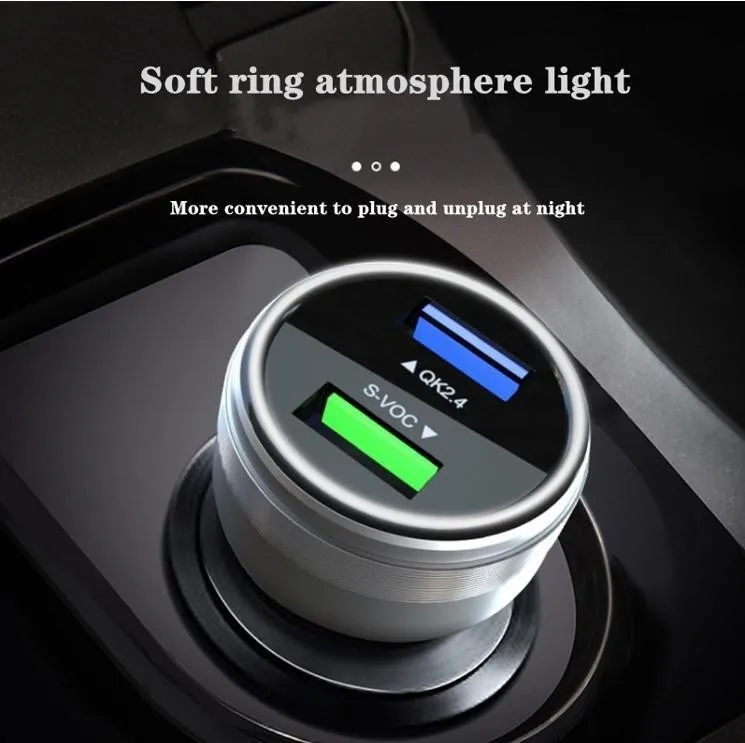 1pc Car Charger 65W Metal Dual USB Super Fast Charging Cigarette Lighter Connector Quickly Charging Parts For Fast Charger
1pc Car Charger 65W Metal Dual USB Super Fast Charging Cigarette Lighter Connector Quickly Charging Parts For Fast Charger