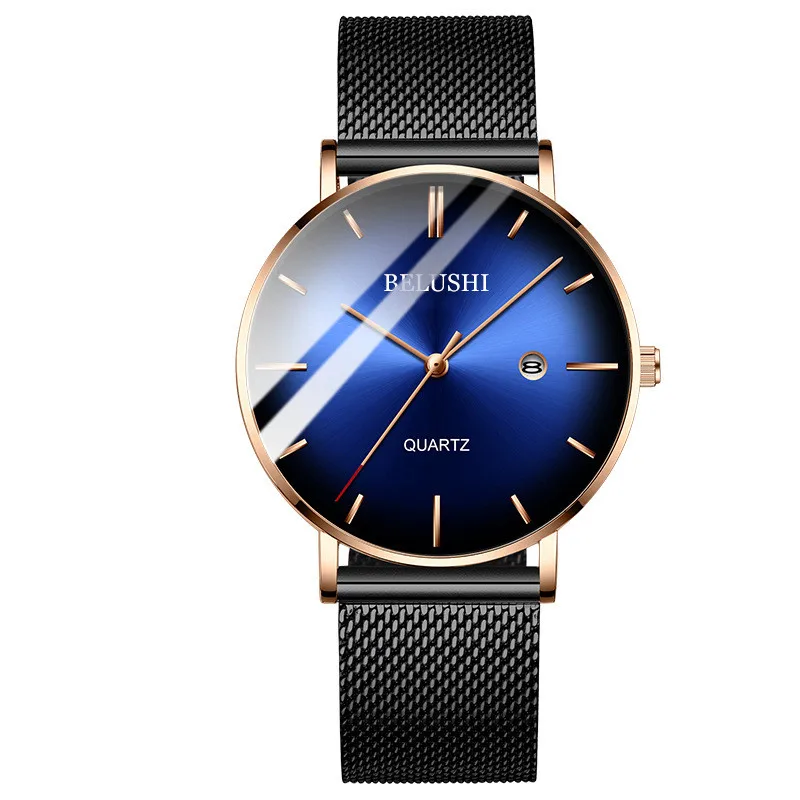 BELUSHI Fashion Mens Watches Top Brand Luxury Quartz Watch Men Casual Slim Mesh Steel Waterproof Sport Watch Relogio Masculino
BELUSHI Fashion Mens Watches Top Brand Luxury Quartz Watch Men Casual Slim Mesh Steel Waterproof Sport Watch Relogio Masculino