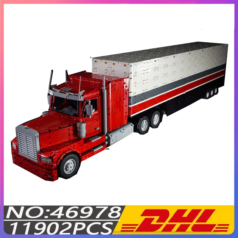 Hot MOC-46978 High-Tech Semi Truck Tractor Remote Control Car Model Plug-in Building Blocks Bricks Kids DIY Toys Birthday Gift
Hot MOC-46978 High-Tech Semi Truck Tractor Remote Control Car Model Plug-in Building Blocks Bricks Kids DIY Toys Birthday Gift