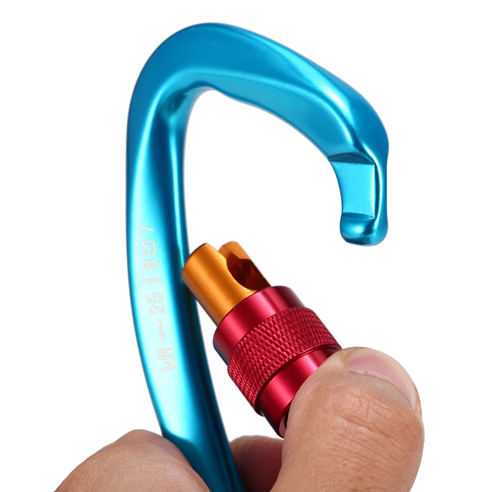 24KN Non-locking Straight Gate Carabiner 25KN Twist Carabiner Heavy Duty D Shape Buckle Pack Rappelling Hammock Locking D-ring
24KN Non-locking Straight Gate Carabiner 25KN Twist Carabiner Heavy Duty D Shape Buckle Pack Rappelling Hammock Locking D-ring