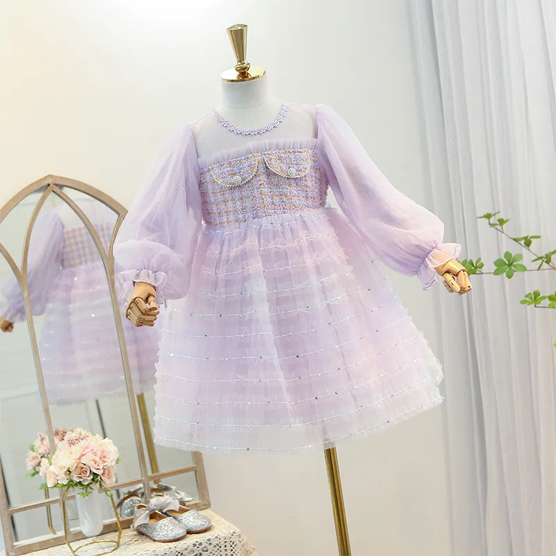 Fashion Baby Girl Dresses Spring Summer Long Sleeve Mesh Layered Dress Birthday Party Princess Fairy Clothing Kids Clothes
Fashion Baby Girl Dresses Spring Summer Long Sleeve Mesh Layered Dress Birthday Party Princess Fairy Clothing Kids Clothes