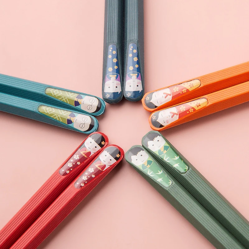 Creative Tableware Metal Alloy Chopsticks 5 Pairs Non-Slip Sushi Chopsticks Chinese Family Hot Pot Chopsticks
Creative Tableware Metal Alloy Chopsticks 5 Pairs Non-Slip Sushi Chopsticks Chinese Family Hot Pot Chopsticks