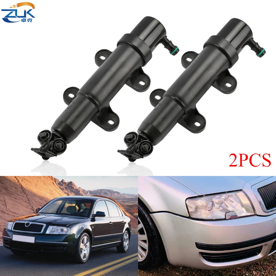 ZUK 2PCS Front Bumper Headlight Washer Nozzle For Skoda Superb 2001-2013 Headlamp Head Light Cleaning Water Spray Jet 3U0955979
ZUK 2PCS Front Bumper Headlight Washer Nozzle For Skoda Superb 2001-2013 Headlamp Head Light Cleaning Water Spray Jet 3U0955979