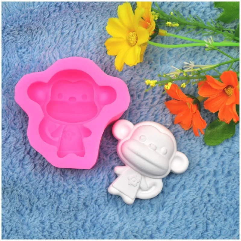 1PC Single Monkey Shaped Silicone Cake Mold Handmake DIY Bread Mould Silicone Moulds For Cake Decorations
1PC Single Monkey Shaped Silicone Cake Mold Handmake DIY Bread Mould Silicone Moulds For Cake Decorations