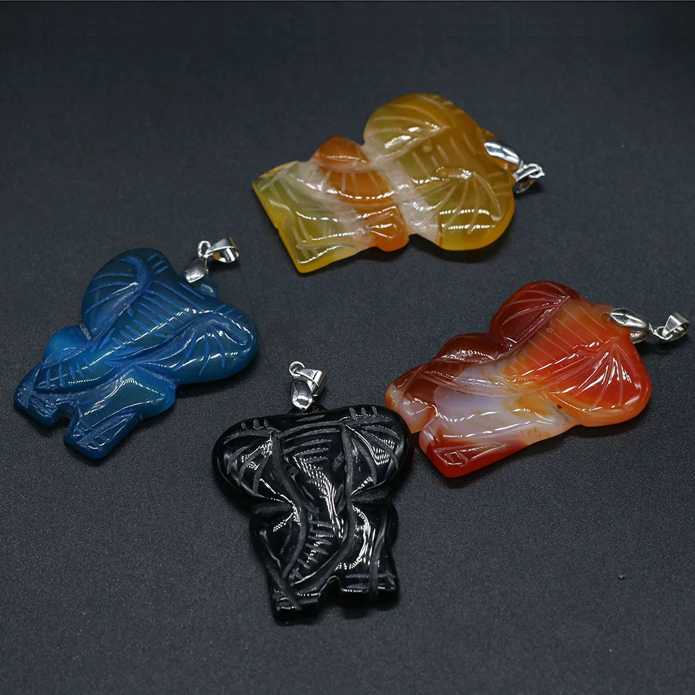 Natural Stone Pendant Elephant Shape Pendant for Women Jewelry Accessories Making Necklace Earring Size 38x50 mm
Natural Stone Pendant Elephant Shape Pendant for Women Jewelry Accessories Making Necklace Earring Size 38x50 mm