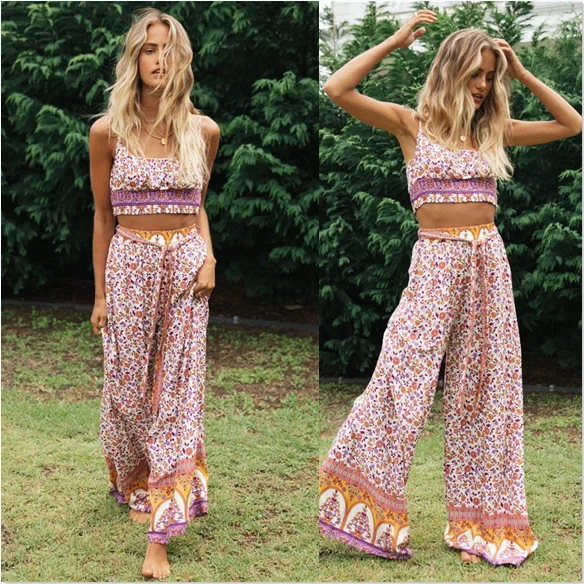 Fashion Print Boho Pant Suits Women Ladies Casual Summer Bodycon Party Beach Vacation Outfits Loose Jumpsuit Romper Trousers
Fashion Print Boho Pant Suits Women Ladies Casual Summer Bodycon Party Beach Vacation Outfits Loose Jumpsuit Romper Trousers