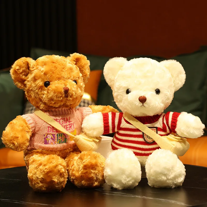 30/40cm Cute Cartoon Teddy Bear with Sweater Plush Toys Stuffed Soft Kawaii Brown Bear Animal Doll Birthday Gift for Kids Baby
30/40cm Cute Cartoon Teddy Bear with Sweater Plush Toys Stuffed Soft Kawaii Brown Bear Animal Doll Birthday Gift for Kids Baby