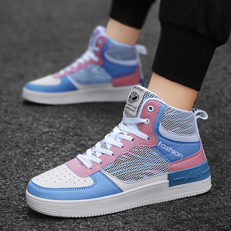 Новые осенние высокие кроссовки, дышащие Нескользящие кроссовки, обувь для пар
Новые осенние высокие кроссовки, дышащие Нескользящие кроссовки, обувь для пар