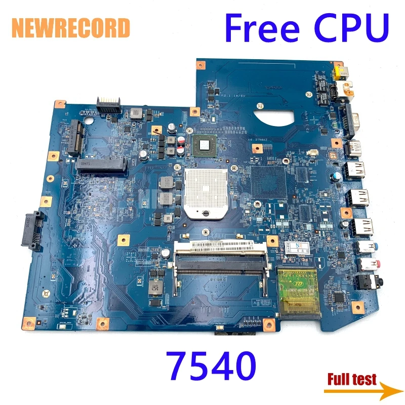 NEWRECORD MBPJD01001 ПМБ. JD01.001 48.4FP02.011 материнская плата для ноутбука Acer aspire 7540 Разъем S1 ddr2